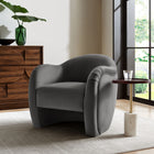 Modway Compose Performance Velvet Accent Chair - Storm Grey-Performance Velvet Fabric
