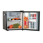 Frigidaire Retro Bar Fridge with Side Bottle Opener - 1.6 cu ft - Black-Two door compartment shelves allow for easy storage of single cans as well as a 2 L bottle