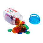 edxeducation Interlocking Rainbow Pebbles Mini Jar - Set of 72-Children are fascinated by these smooth, translucent and colorful pebbles