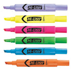 Avery Hi-Liter Chisel Tip Tank-Style Highlighters - Assorted Colours - 12 Pack-Quick drying, non-toxic ink