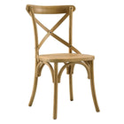 Modway Gear Dining Side Chair - Natural-Modern Farmhouse Dining Side Chair