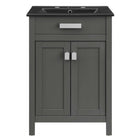 Modway Laguna 24" Bathroom Vanity - Grey/Black-Modern Bathroom Vanity