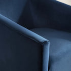 Modway Twist Accent Lounge Performance Velvet Swivel Chair - Midnight Blue-Chair Weight Capacity: 900 lb
