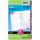 Day-Timer 2027 Two Page Per Week Planner Refill - Portable Size - 6-3/4" H x 3-3/4" W - Floral - English-Page size: 6-3/4" H X 3-3/4" W