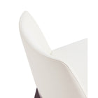 Manhattan Comfort Gansevoort 19" Modern Faux Leather Upholstered Dining Chair - Cream - Set of 4-10