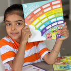 Open The Joy Learning Emotions - English Version-Once open, the box unfolds like a butterfly, and all you have to do is follow the numbered path