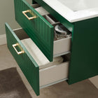 Modway Daybreak 24" Bathroom Vanity - Green/White-WALL-MOUNT BATHROOM VANITY - Mounting directly to your wall, this vanity refreshes a bathroom while saving ample floor space. Fixtures not included. Dimensions: 24"L x 18.5"D x 19"H