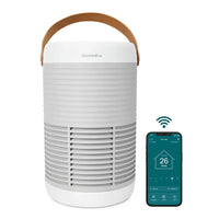 HoMedics TotalClean T100 3-in-1 Smart Air Purifier with HEPA Filter-Stylish design equipped with modern handle is ideal for family rooms and bedrooms