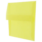 JAM Paper A10 Translucent Vellum Invitation Envelopes - 6" x 9.5" - Primary Yellow - 25 Pack (PACV856)-Size: A10 (6 x 9.5 inches)