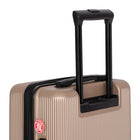 Air Canada Laurentian 20" Hardside Carry-On Luggage - 360-Degree Spinner - Champagne-Interlocking zipper pullers, protective side feet and top and side grip handles support practical travel use