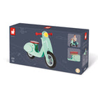 Janod Balance Bike Scooter - Mint-Inflatable tires and ergonomic rubber handles for better handling