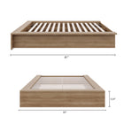 Nexera James Platform Bed - Full Size - Brown Oak-7