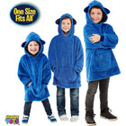 Huggle Pets Blue Puppy Animal Hoodie Sweatshirt and Plush Toy-Pet Folds Into The Hood & Zips Securely Inside