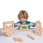 Educational Advantage ZigZag Blocks - Set of 30-All pieces are made from FSC certified Beech
