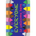Ashley Productions Smart Poly Computer Mouse Pad - Everyone is Welcome Here - Crayons - 10 Pack-Make your desk a place of encouragement and productivity - order your positive saying mouse pad today!