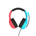 Turtle Beach Airlite Fit Wired Headset for Nintendo Switch - Neon Blue/Red-Sound Isolating, Bi-Directional Mic with Flip-to-Mute Functionality