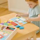 Melissa & Doug Beginner Pattern Blocks, 15 Pack (LCI528)-Ages 2-4 Years