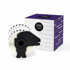 Premium Tape Continuous Length Paper Labels - Compatible with Brother DK2205 - Black on White - 2-1/2"-Color: Black / White