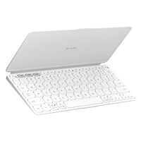 Logitech Keys-To-Go 2 Portable Bluetooth Tablet Keyboard with Built-in Cover - Pale Grey-The super slim, lightweight design of this portable Bluetooth keyboard makes it easy to pack and go - it’s the perfect companion to your tablet or other mobile device