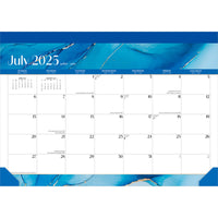 BrownTrout 2026 18-Month Monthly Desk Pad Calendar - Crackled Blush - 14" x 10"-Expanded Grid Size - New, enlarged design makes monthly grids even more spacious and useful than ever