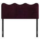 Modway Athena Stain-Resistant Performance Velvet Full Size Headboard - Mulberry-Seven Adjustable Mounting Positions