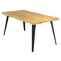 Homy Casa 63"W Live Edge Office Desk - Natural-Stylish live edge design adds natural rustic charm to any office