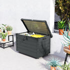 Outsunny 78 Gallon Garden Storage Box-Lockable lid keeps your items safe and secure
