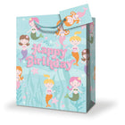 Millbrook Studios Juvenile Birthday Gift Bags - Jumbo - Mermaids - 12 Pack (47616)-17.5" x 4" x 12.75"