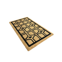 Floor Choice FC03 Coir Doormat - 18" x 30" - Abstract-Artistic abstract pattern enhances visual appeal