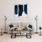 Hudson&Canal Athena 45"W Rectangular Coffee Table - Blackened Bronze-Features easy assembly