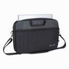 Nextech 17.3" Sleek Business Briefcase - Black-Detachable and Adjustable Shoulder Strap with Comfortable Pad
