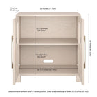 Hudson&Canal Holbrook 28"W Accent Cabinet - Alder White-8