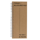 Gry Mattr To Do Notebook - 4.7" x 11.7" - Lined - 100 Sheets - Kraft -Gry Mattr To Do Notebook features a tall, slim design with kraft cover