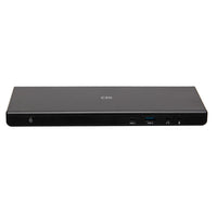 C2G USB-C 12-in-1 Triple Display Docking Station - Black-Supports up to 85W of power delivery to keep your laptop charged