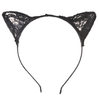 Rubies Cat Ear Headband - Black-Complete your costume with the perfect finishing touch
