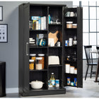Sauder HomePlus Storage Cabinet - Raven Oak-Safety first: Wall anchor kit provided to help prevent tip-over accidents