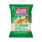 Covered Bridge Potato Chips Sour Cream & Onion - Kettle Cooked - 60g - 24 Pack-Kettle cooked