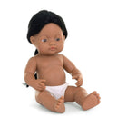 Miniland Anatomically Correct 15" Baby Doll - Native American Boy-Anatomically correct doll with articulated head, arms and legs
