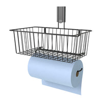 Gator Magnetics 15" Magnetic Utility Basket with Towel Bar - 35 lb Capacity - Black-Strong: Holds a load of up to 35 lbs. on thin steel surfaces.