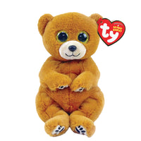 Ty, Inc. Beanie Belly Soft Plush Toy - Duncan-Soft golden-brown plush bear design