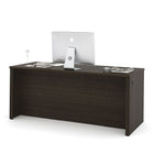 BESTAR Embassy 71" Executive Desk Kit, Dark Chocolate (60890-79)-Offering smaller or larger desks, this collection is ideal for every type of workplace including the home office.