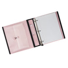 Staples Better Binder - 1-1/2" - Pastel Pink-D-rings close tightly to allow pages to turn easily