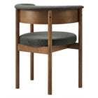 Modway Clea Curved Upholstered Dining Chairs - Charcoal - 2 Pack-8