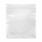 KL Rubber Resealable Polyethylene Bag with Hang Hole - 4 Mil - 8" x 8” - 1000 Pack-Offset lip design with durable zipper for easy opening and secure closure