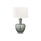 Monarch Specialties 26" H Contemporary Table Lamp - Sea Green Glass / Ivory / Cream Shade-Glamourize your decor with this contemporary 26"h table lamp, featuring a stylish sea green glass body on a clear acrylic base and an elegant ivory fabric shade, perfect for adding a touch of sophistication to any room