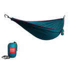 Grand Trunk Trunk Tech Double Hammock - Deep Teal/Maroon-Stronger, lighter and more compact than any other 11' hammock