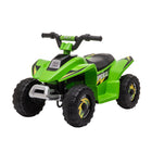 Aosom Toddlers 6V Battery Powered Ride-on ATV - Green-Realistic design elements 