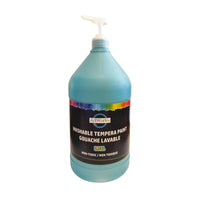 ArtWorks Washable Tempera Paint with Pump - 3.78 L - Turquoise-Each gallon includes a pump! No need to purchase seperately