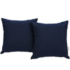 Modway Summon Outdoor Patio Sunbrella Pillow Set - Navy - Set of 2-Long Lasting Sunbrella  Fabric