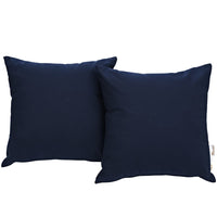 Modway Summon Outdoor Patio Sunbrella Pillow Set - Navy - Set of 2-Long Lasting Sunbrella  Fabric
